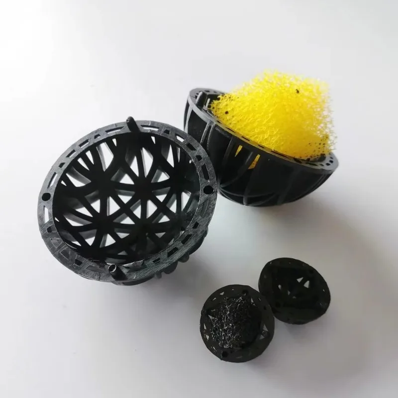 PP Material Plastic Bio Ball 56mm Diameter Black Color 1 Year Warranty for Aquarium Fish Tank and Koi Ponds Filter
PP Material Plastic Bio Ball 56mm Diameter Black Color 1 Year Warranty for Aquarium Fish Tank and Koi Ponds Filter