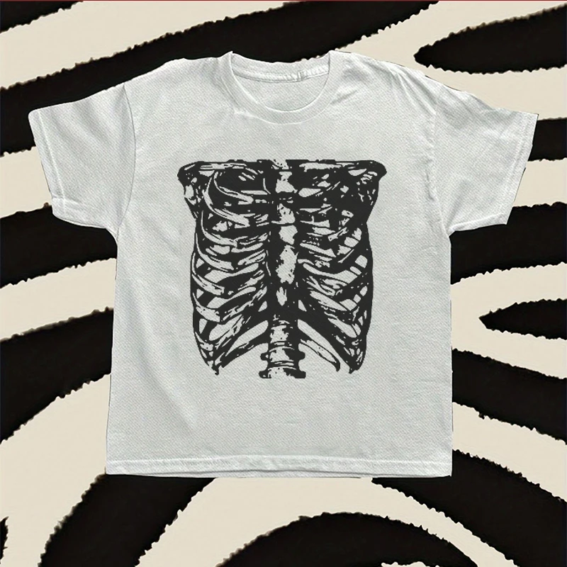 Y2K Gothic Aesthetic Emo Girls Chic Pattern Print Punk Harajuku Streetwear Casual Croped Tops Aesthetic Clothing Female 2000s
Y2K Gothic Aesthetic Emo Girls Chic Pattern Print Punk Harajuku Streetwear Casual Croped Tops Aesthetic Clothing Female 2000s