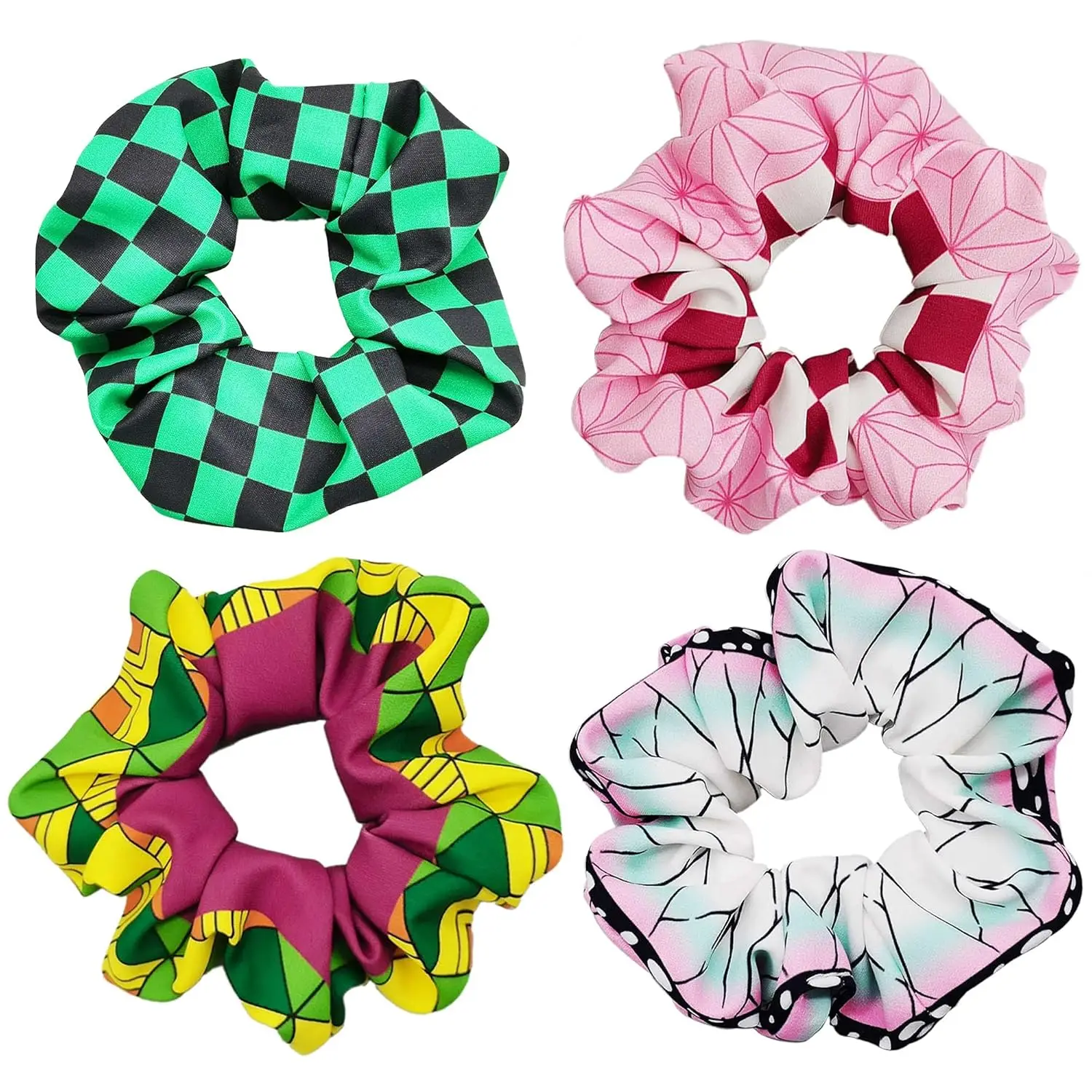 4 Pcs Anime Hair Scrunchies Hair Ties for Adults, Elastic Ponytail Holder Bracelet Costumes, Cosplay Hair Accessories
4 Pcs Anime Hair Scrunchies Hair Ties for Adults, Elastic Ponytail Holder Bracelet Costumes, Cosplay Hair Accessories