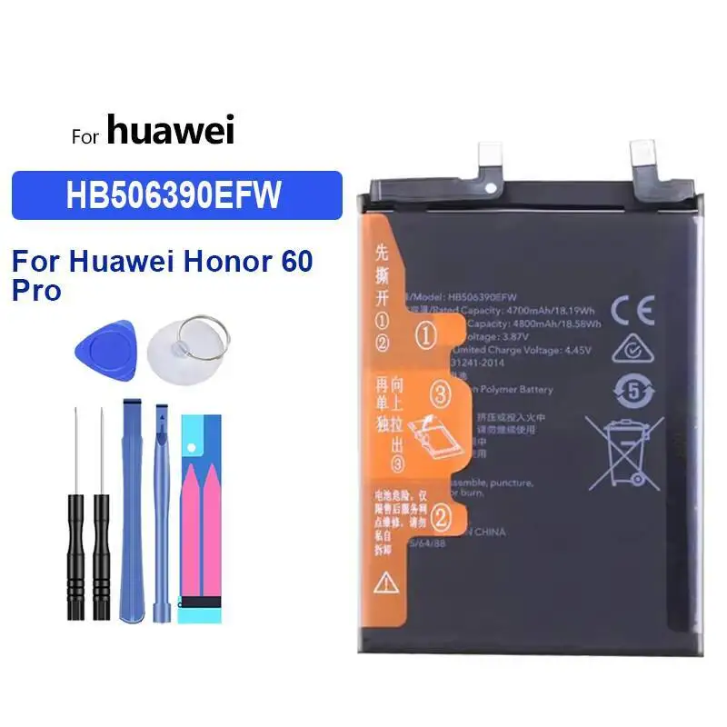 Аккумулятор для мобильного телефона емкостью 5300 мАч для Huawei Honor Magic 4 Pro 4Pro Magic4 Pro 
Аккумулятор для мобильного телефона емкостью 5300 мАч для Huawei Honor Magic 4 Pro 4Pro Magic4 Pro