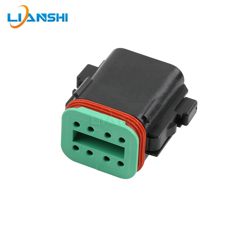 New Deutsch type 8-hole waterproof plug DT06-08SA-P012 harness connector Black sheath with terminal DT04-8P-E004
New Deutsch type 8-hole waterproof plug DT06-08SA-P012 harness connector Black sheath with terminal DT04-8P-E004