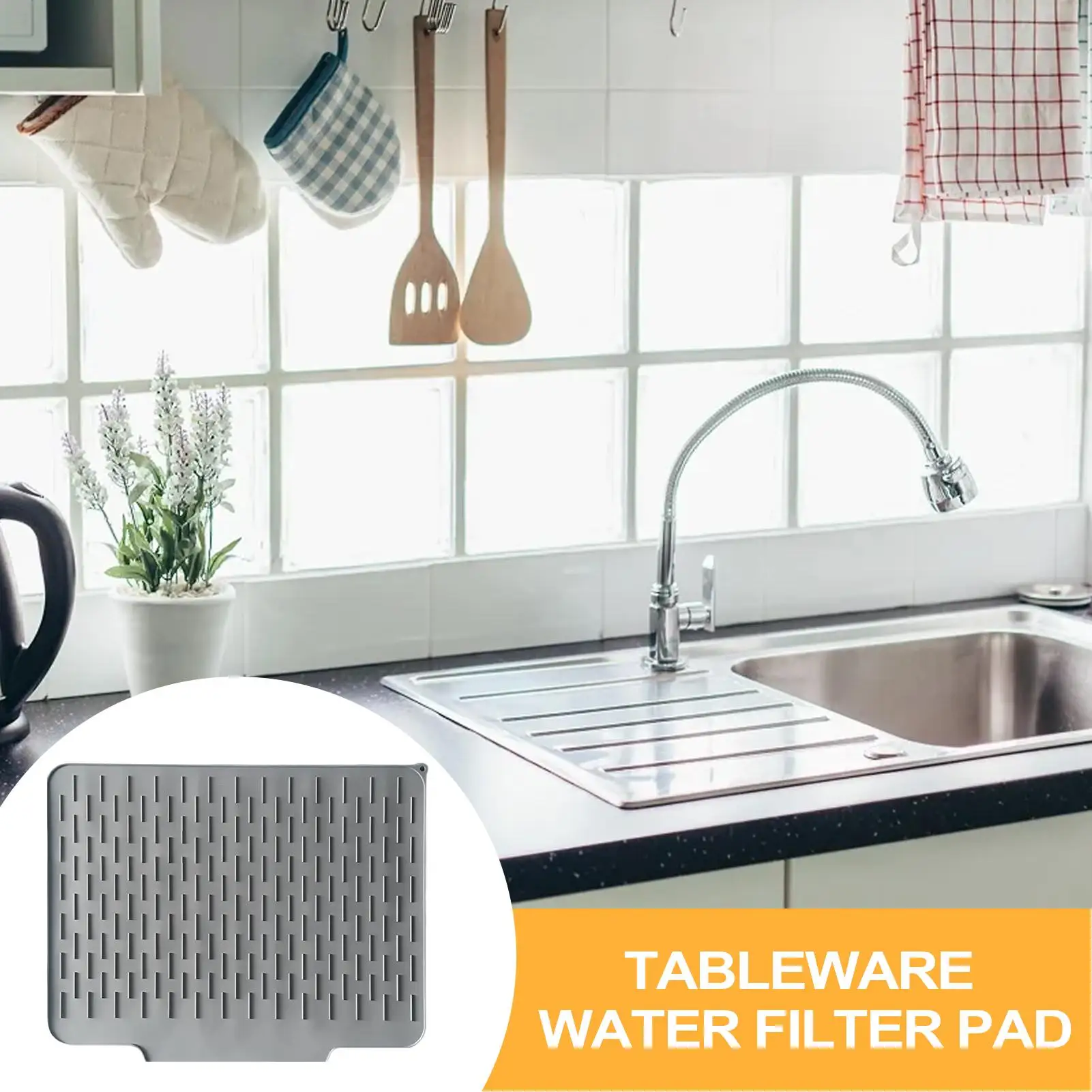 Drying Mat Kitchen Counter Kitchen Counter Drying Mat Silicone Non-Slip Tableware Pad Drainage Holder For Bowl Plates Cutlery
Drying Mat Kitchen Counter Kitchen Counter Drying Mat Silicone Non-Slip Tableware Pad Drainage Holder For Bowl Plates Cutlery