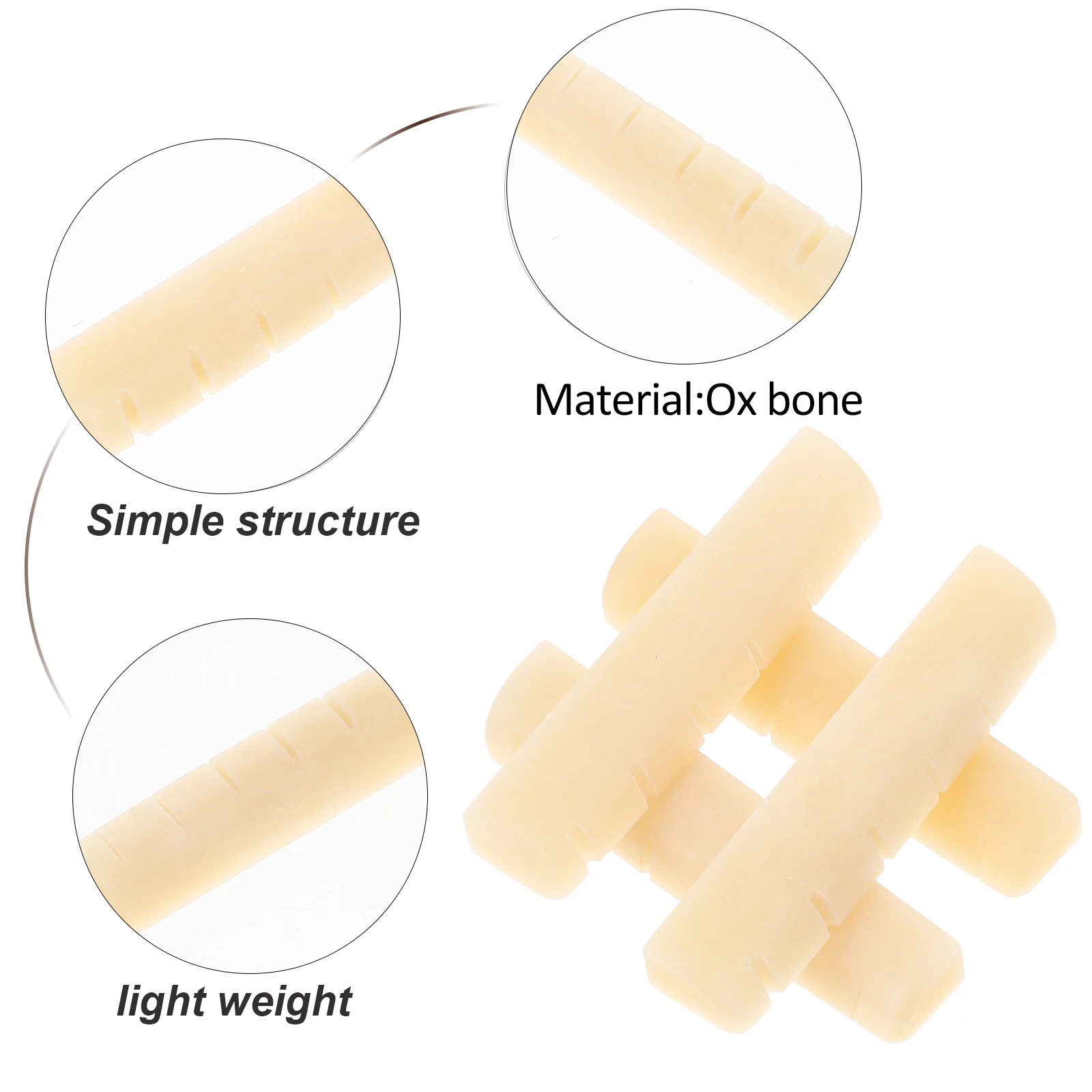 4pcs Folk Bridge Saddles Replacement Parts Guitar Accessories Sturdy String Instrument Bridge Components Improve Sound
4pcs Folk Bridge Saddles Replacement Parts Guitar Accessories Sturdy String Instrument Bridge Components Improve Sound