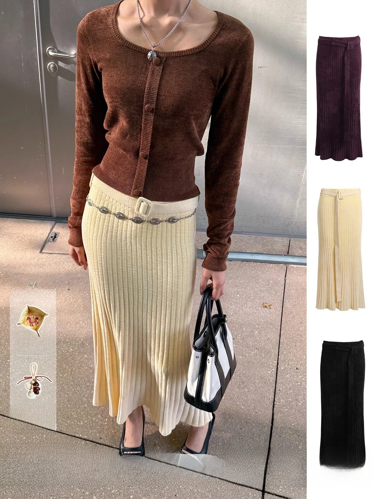 Warm Knitted Long Dress Brand Pit Stripe Wool Feel Make If Casual High Waist A-Line Skirt Female Fashion Autumn
Warm Knitted Long Dress Brand Pit Stripe Wool Feel Make If Casual High Waist A-Line Skirt Female Fashion Autumn