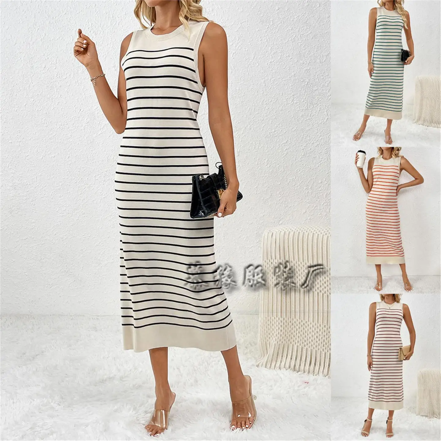 Slim Fit Striped Knit Dr Faionable Women's Clothing Spring Summer New Arrival Svel Casual Chic Online Exclusive
Slim Fit Striped Knit Dr Faionable Women's Clothing Spring Summer New Arrival Svel Casual Chic Online Exclusive