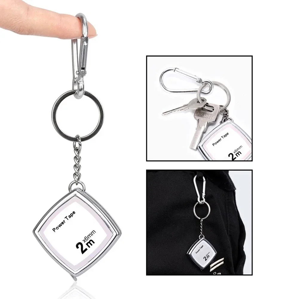 Retractable Tape Chrome Plated Retractable Ruler Tape Measure Keychain with Carbon Steel Paint Tape Sturdy and Tough
Retractable Tape Chrome Plated Retractable Ruler Tape Measure Keychain with Carbon Steel Paint Tape Sturdy and Tough