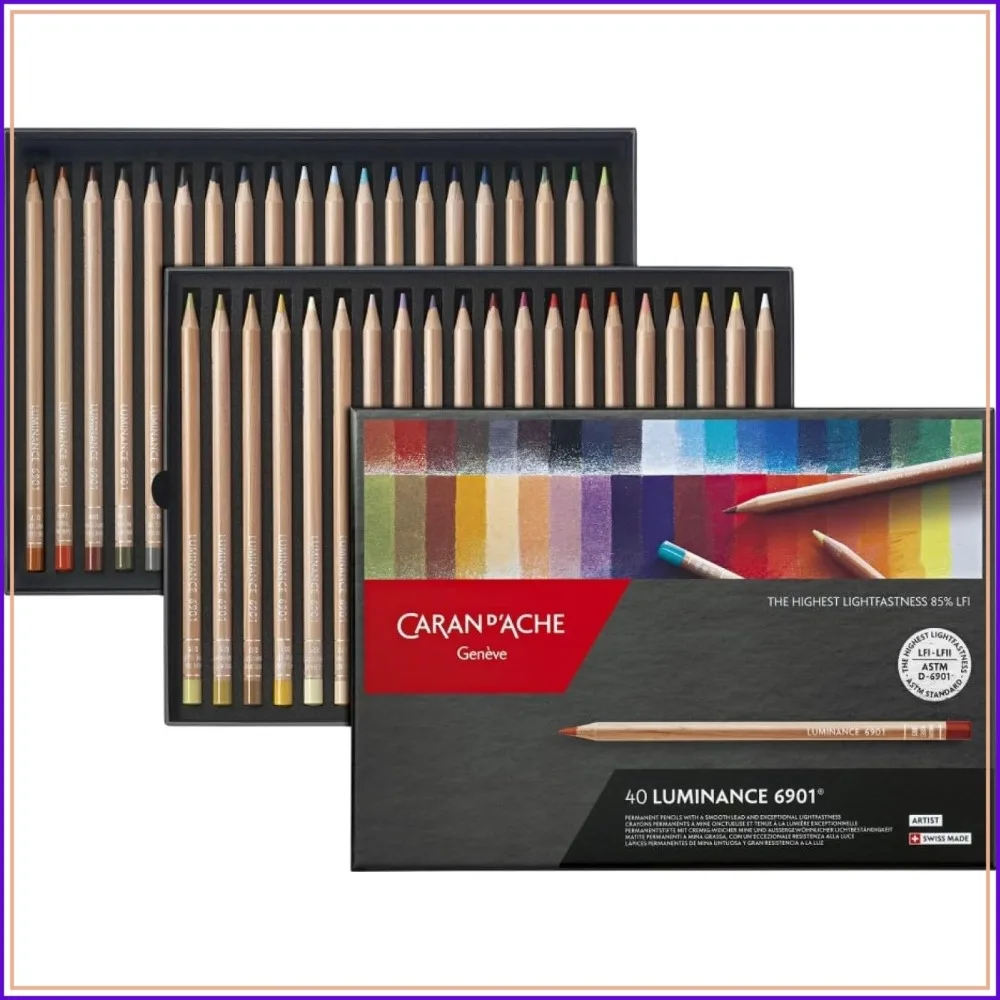 Premium 40-Piece Colored Pencil Set, High Lightfastness, Smooth, Blendable, UV-Resistant
Premium 40-Piece Colored Pencil Set, High Lightfastness, Smooth, Blendable, UV-Resistant