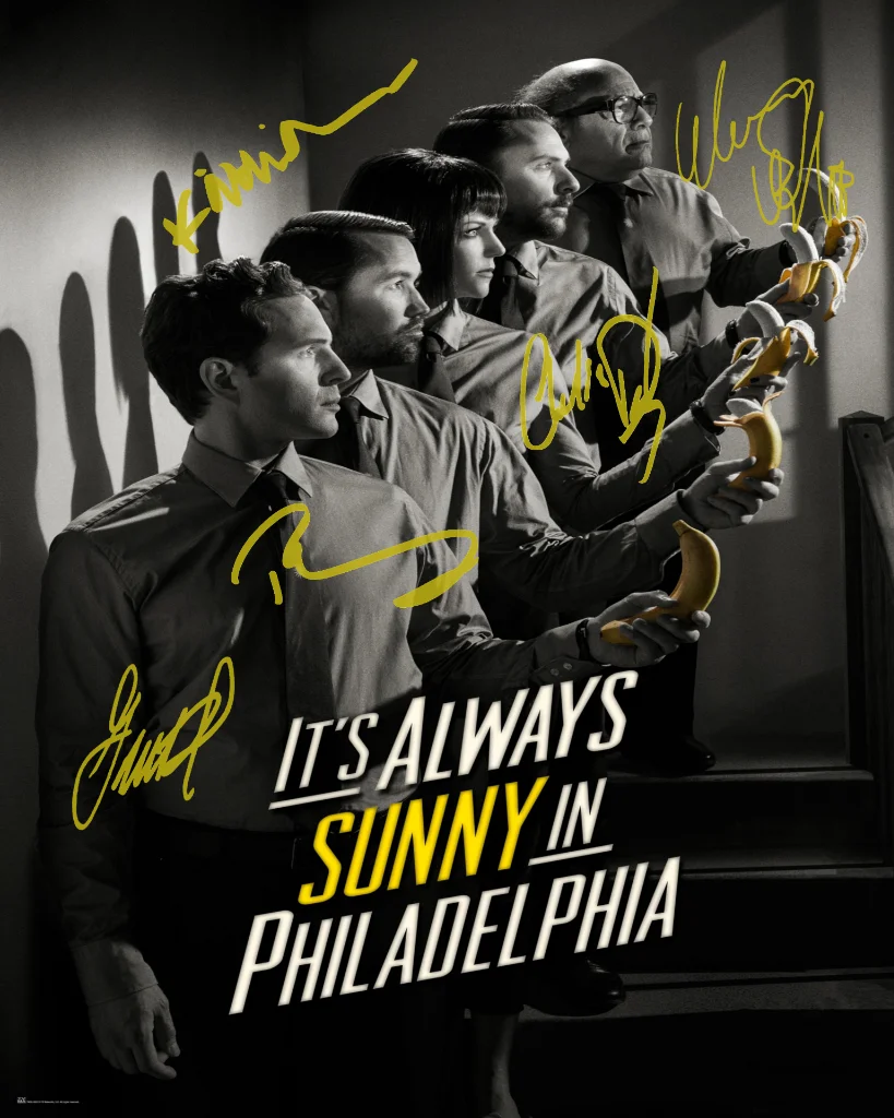 Always Sunny In Philadelphia SIGNED PHOTO Art Film Print Silk Poster Home Wall Decor 24x36inch
Always Sunny In Philadelphia SIGNED PHOTO Art Film Print Silk Poster Home Wall Decor 24x36inch