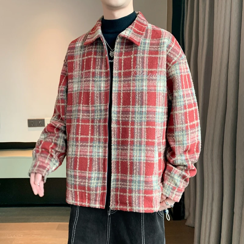 Fashion 2024 Spring Autumn Casual Checkered Jackets Hip Hop Streetwear Loose American Plaid Coats Youth Windproof Tops Clothing
Fashion 2024 Spring Autumn Casual Checkered Jackets Hip Hop Streetwear Loose American Plaid Coats Youth Windproof Tops Clothing