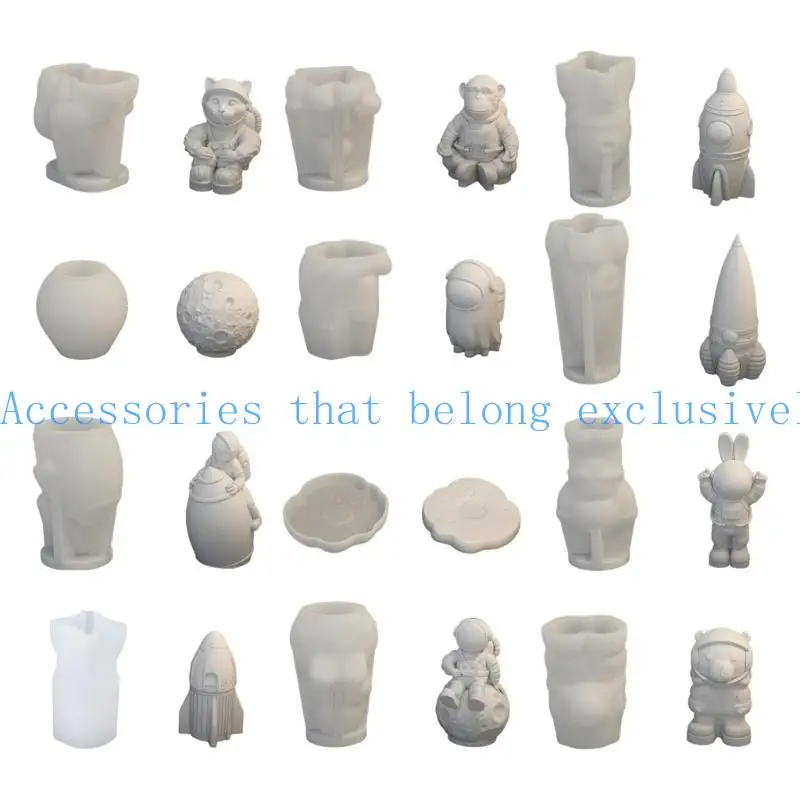 652F Flexible Home Ornament Resin Mold Silicone Mold for Creating Astronaut Home Ornaments Crafting and Baking Moulds
652F Flexible Home Ornament Resin Mold Silicone Mold for Creating Astronaut Home Ornaments Crafting and Baking Moulds