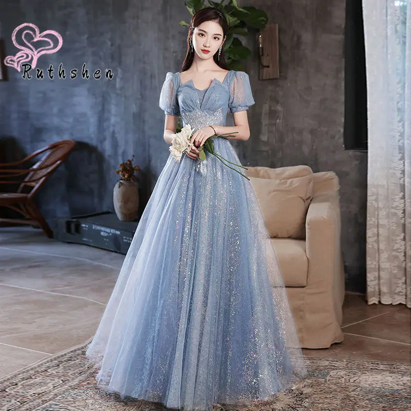 Women Dress Elegant Evening Gowns Short Sleeves Appliques Ruched Blue Pink Burgundy Prom Dresses 2023 Fashion Vestidos De Gala
Women Dress Elegant Evening Gowns Short Sleeves Appliques Ruched Blue Pink Burgundy Prom Dresses 2023 Fashion Vestidos De Gala