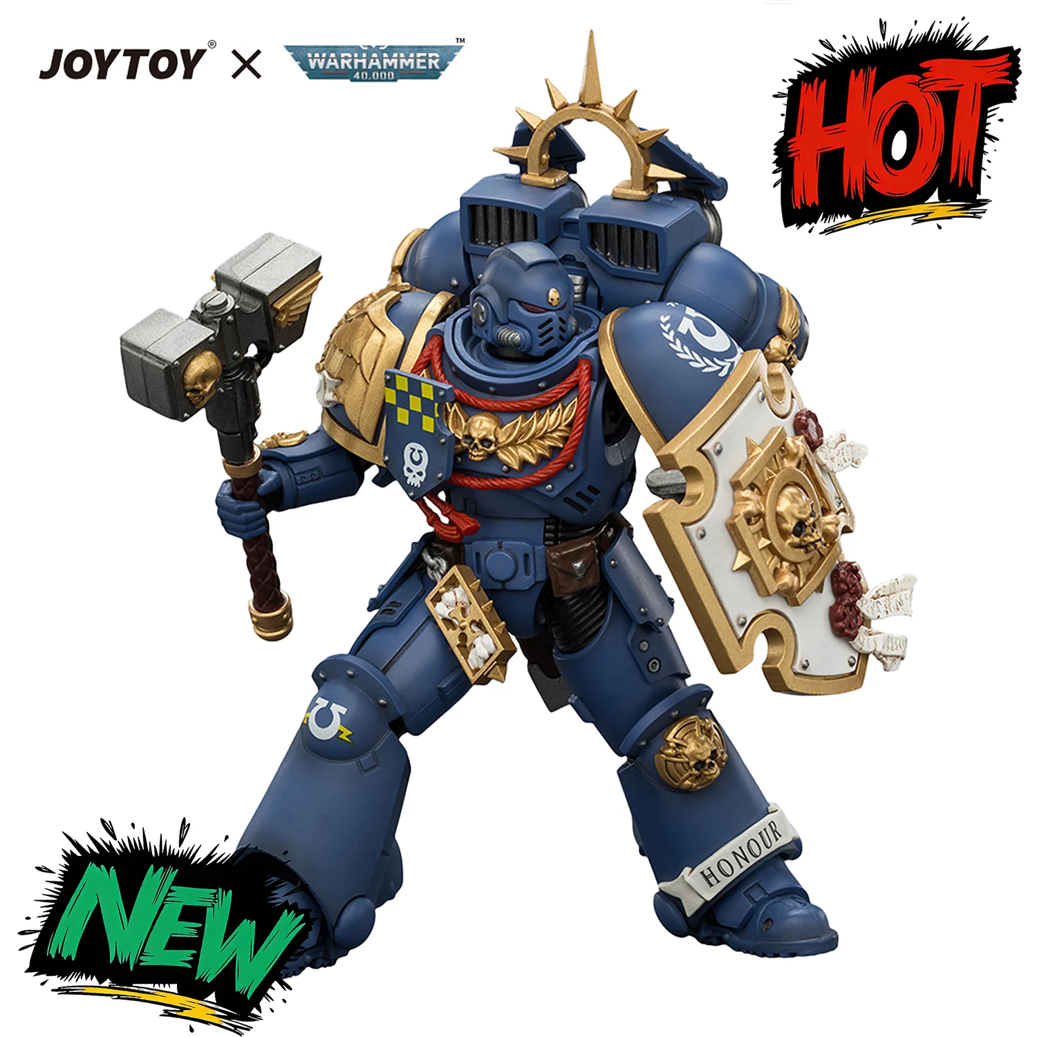 JOYTOY Warhammer 40K 1/18 Action Figure Ultramarines Captain with Jump Pack and Relic Shield Joint Movable Collection Model Toys
JOYTOY Warhammer 40K 1/18 Action Figure Ultramarines Captain with Jump Pack and Relic Shield Joint Movable Collection Model Toys