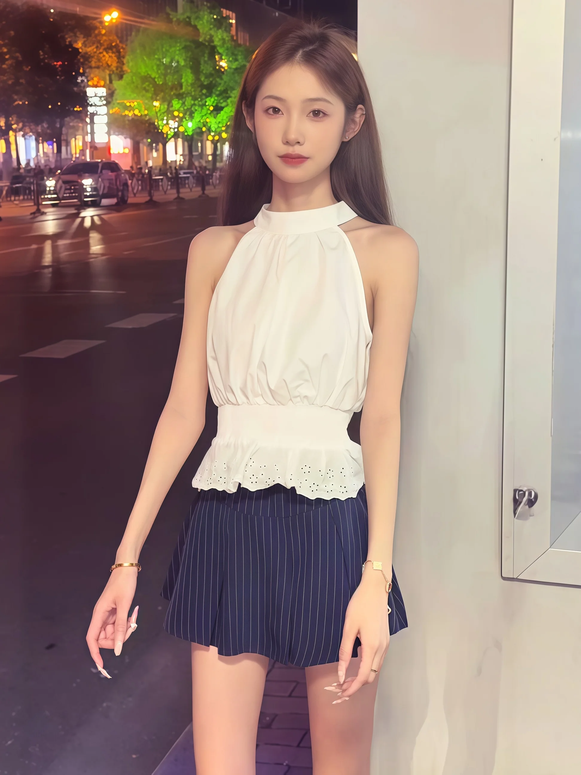 Oxygen Girl Summer White Off-Shoulder Short Top And Skirt Set Korean Style Sleeveless Lace Trim Fashionable Two-Piece Ensemble
Oxygen Girl Summer White Off-Shoulder Short Top And Skirt Set Korean Style Sleeveless Lace Trim Fashionable Two-Piece Ensemble