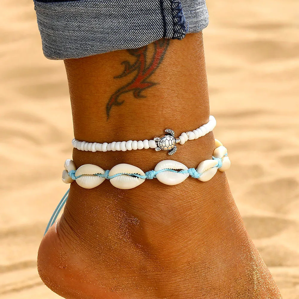 2pcs/set Summer Ocean Beach Anklet Bohemian Retro Turtle Beaded Handmade Anklet & Bracelet 2025 New Trendy Leg Foot Jewelry Gift
2pcs/set Summer Ocean Beach Anklet Bohemian Retro Turtle Beaded Handmade Anklet & Bracelet 2025 New Trendy Leg Foot Jewelry Gift