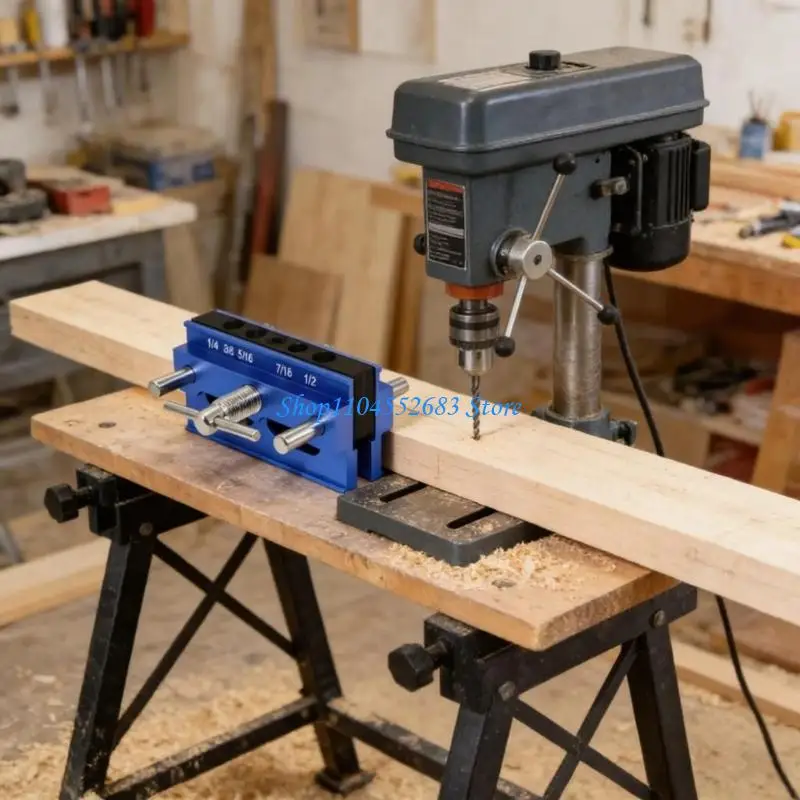 Heavy Duty Aluminum Drill Dowel Jig For Straight Angled Holes In Woodworking
Heavy Duty Aluminum Drill Dowel Jig For Straight Angled Holes In Woodworking
