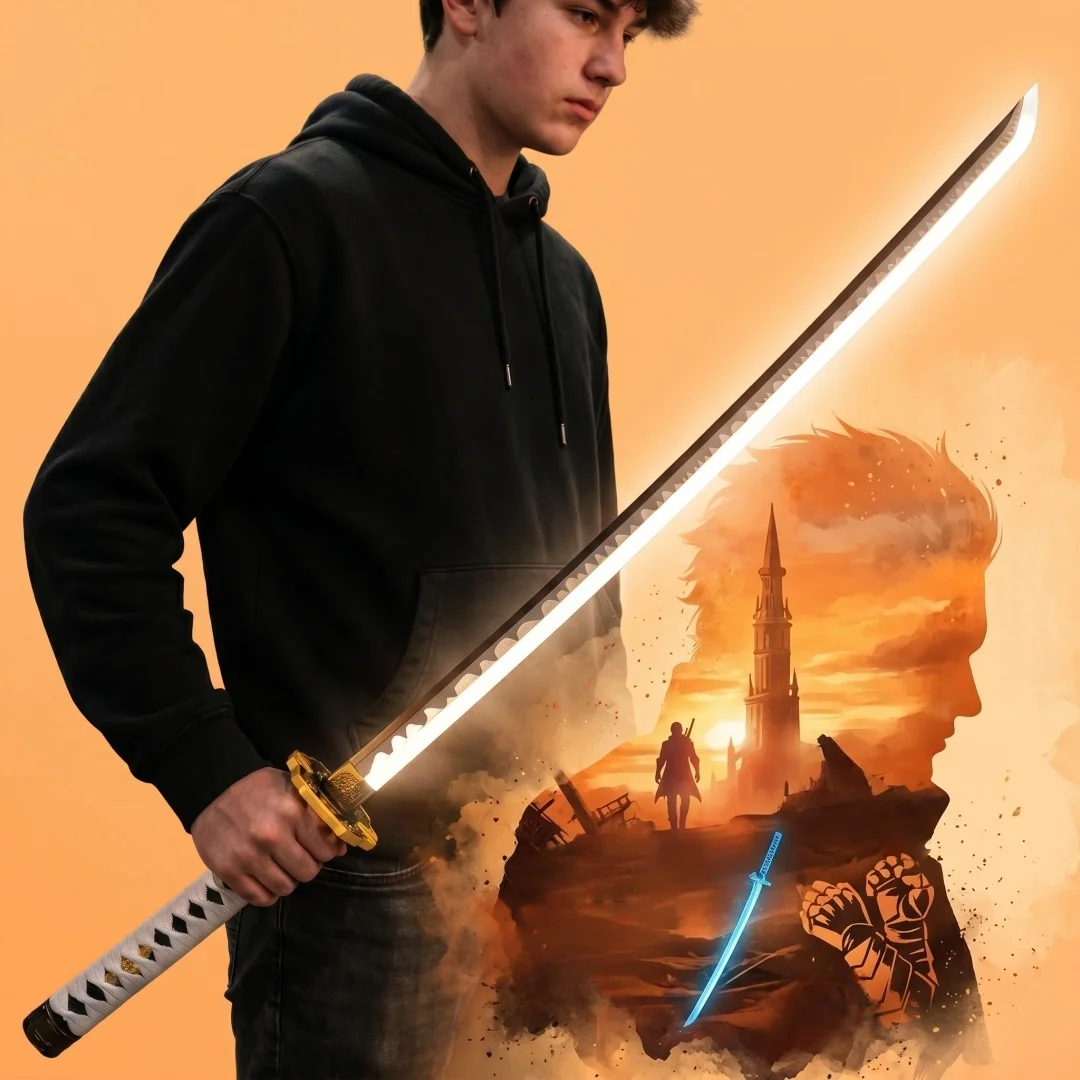 104cm Bright Vergil Yamato Katana Devil May Cry 5 Anime Cosplay Prop Real Size Katana Samurai Led Light Sword Unsharp Toy Gift
104cm Bright Vergil Yamato Katana Devil May Cry 5 Anime Cosplay Prop Real Size Katana Samurai Led Light Sword Unsharp Toy Gift