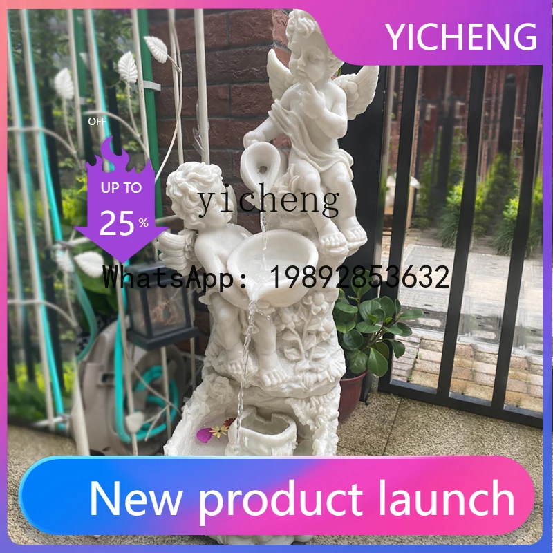 X2 little angel sculpture fountain courtyard rockery fish pond water landscape garden flowing water floor decoration
X2 little angel sculpture fountain courtyard rockery fish pond water landscape garden flowing water floor decoration