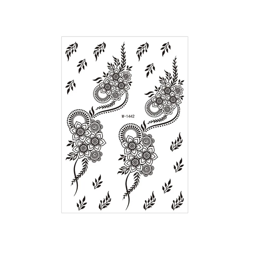 Water Transfer Decals Henna Tattoo Stickers India Mehndi Flower Instant Henna Temporary Tattoo Fake Waterproof Body Art Sticker
Water Transfer Decals Henna Tattoo Stickers India Mehndi Flower Instant Henna Temporary Tattoo Fake Waterproof Body Art Sticker