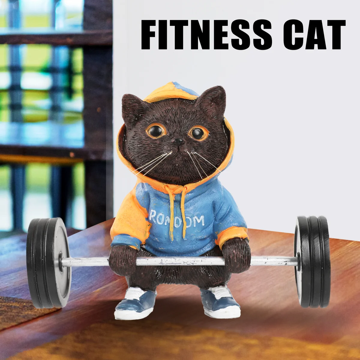 2024 Resin Fitness Cat Figurine Sculpture Modern Office Home Decor Ornaments Barbell Black Cat Statue Collectible Creative Gifts
2024 Resin Fitness Cat Figurine Sculpture Modern Office Home Decor Ornaments Barbell Black Cat Statue Collectible Creative Gifts