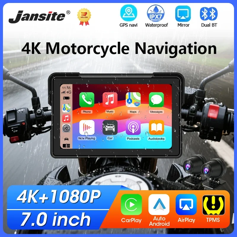 7-дюймовый портативный мотоцикл Carplay GPS-навигатор с двумя объективами 4K + 1080P IPX7 водонепроницаемый дисплей для беспроводного CarPlay Android Auto
7-дюймовый портативный мотоцикл Carplay GPS-навигатор с двумя объективами 4K + 1080P IPX7 водонепроницаемый дисплей для беспроводного CarPlay Android Auto