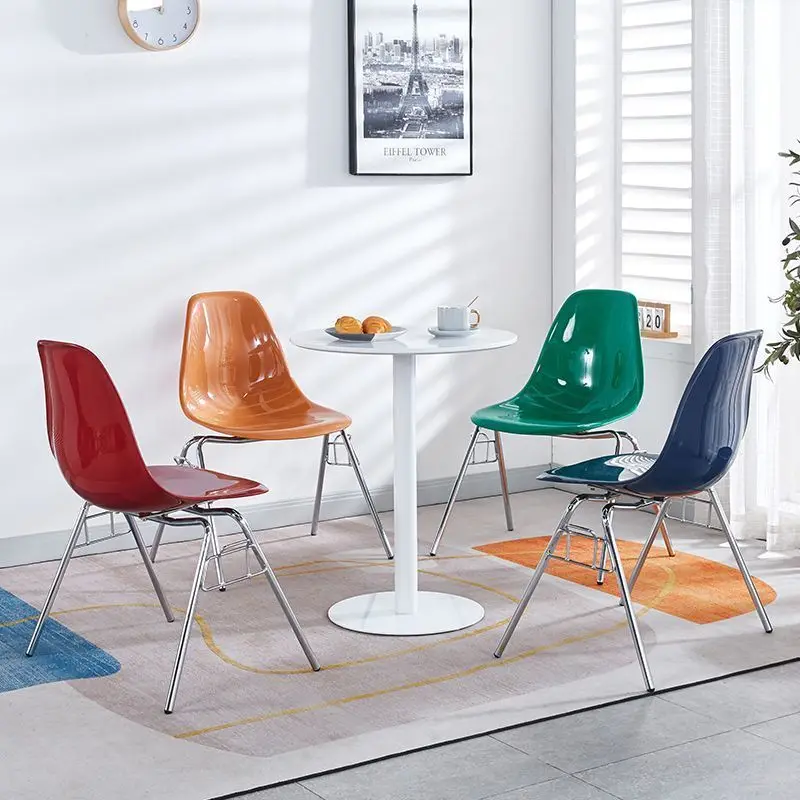 Nordic Cream Dining Chairs Home Armchair PP Plastic Chair Creative Stacking Design Living Room Furniture Chairs Vanity Stool
Nordic Cream Dining Chairs Home Armchair PP Plastic Chair Creative Stacking Design Living Room Furniture Chairs Vanity Stool