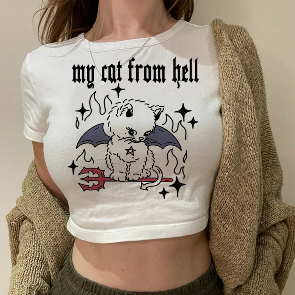 my cat from hell korean fashion fairycore yk2 crop top Female Kawaii cute aesthetic fairycore t-shirts tee
my cat from hell korean fashion fairycore yk2 crop top Female Kawaii cute aesthetic fairycore t-shirts tee