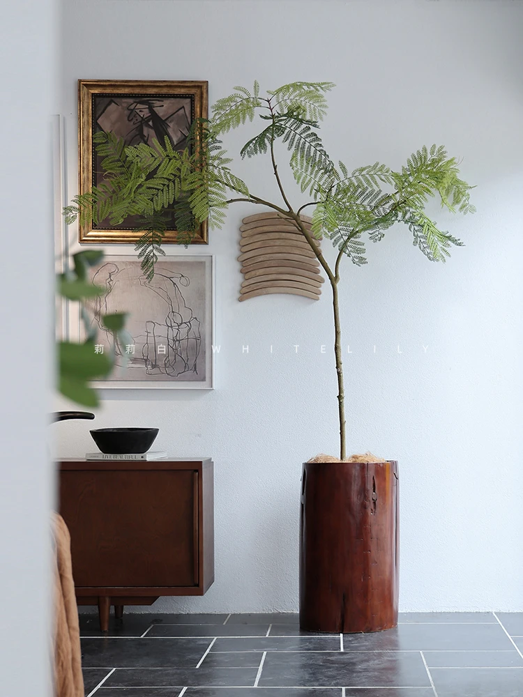 Medieval style solid wooden barrel, living room floor-to-ceiling vase, retro simulated green plant flower ornament
Medieval style solid wooden barrel, living room floor-to-ceiling vase, retro simulated green plant flower ornament