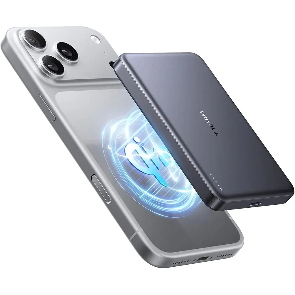 25W Qi2.2 Magnetic 10000mAh Portable Charger, 45W Output & 30W Input, USB-C, Compatible with iPad Pro/Air
25W Qi2.2 Magnetic 10000mAh Portable Charger, 45W Output & 30W Input, USB-C, Compatible with iPad Pro/Air