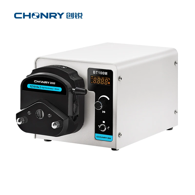 BT100M/YZ1515x Adjustable speed basic 220v ac chemical 2 channels lab dosing peristaltic pump
BT100M/YZ1515x Adjustable speed basic 220v ac chemical 2 channels lab dosing peristaltic pump