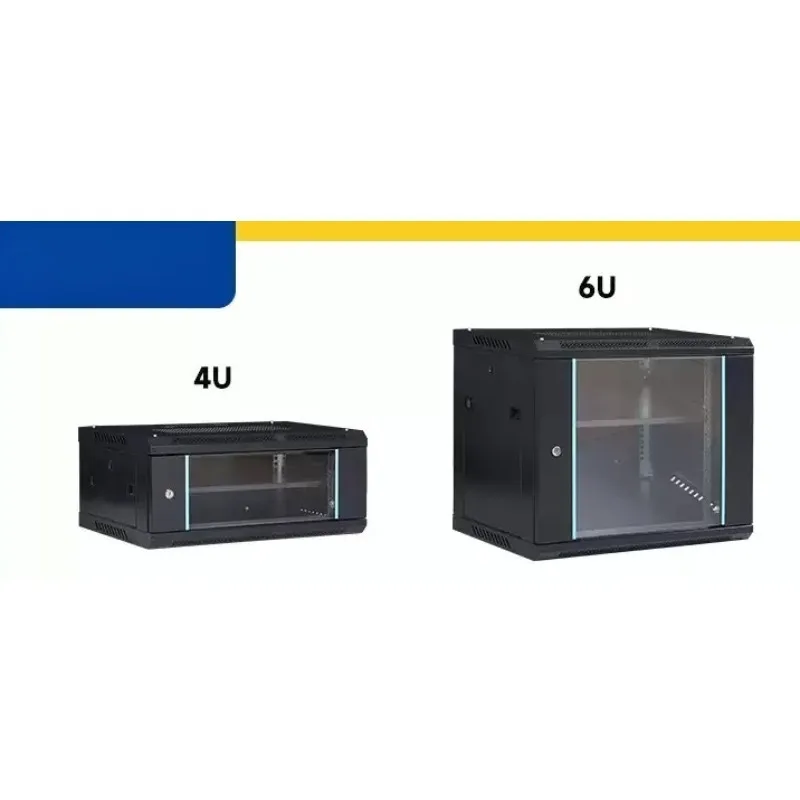 Wall Mount Network Cabinet 6U/4U Thickened Metal Enclosure For Home Switch Audio Amplifier Weak Current Equipment