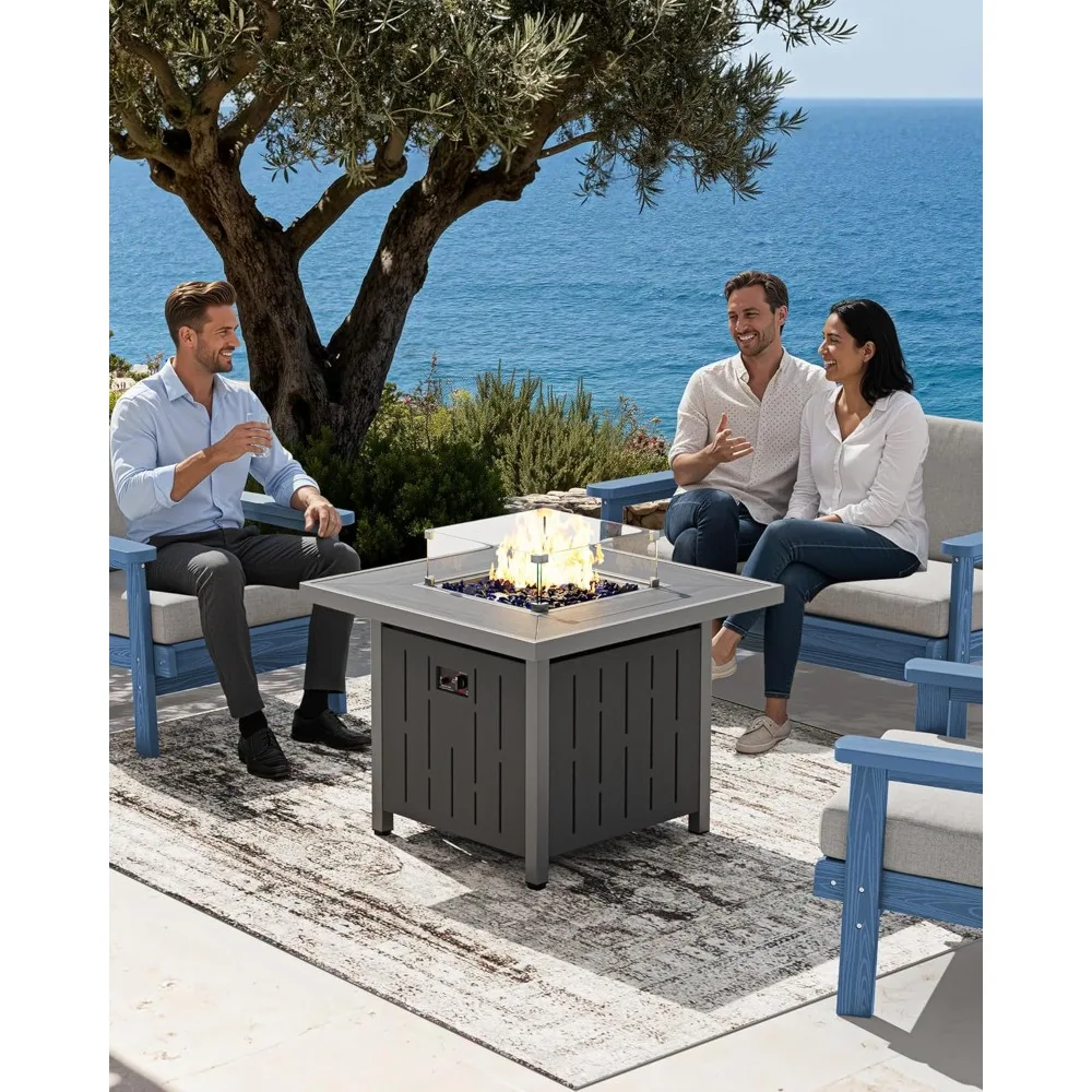 Уличный пропановый стол-очаг 50000 BTU, квадратный, с крышкой, стеклянной защитой от ветра, из HDPE, для патио, сада, двора, доставка по США
Уличный пропановый стол-очаг 50000 BTU, квадратный, с крышкой, стеклянной защитой от ветра, из HDPE, для патио, сада, двора, доставка по США