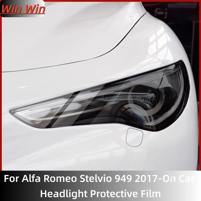 or Alfa Romeo Stelvio 949 2017-On Car Headlight Protective Film Smoked Black Tint Wrap Vinyl Transparent TPU Sticker
or Alfa Romeo Stelvio 949 2017-On Car Headlight Protective Film Smoked Black Tint Wrap Vinyl Transparent TPU Sticker
