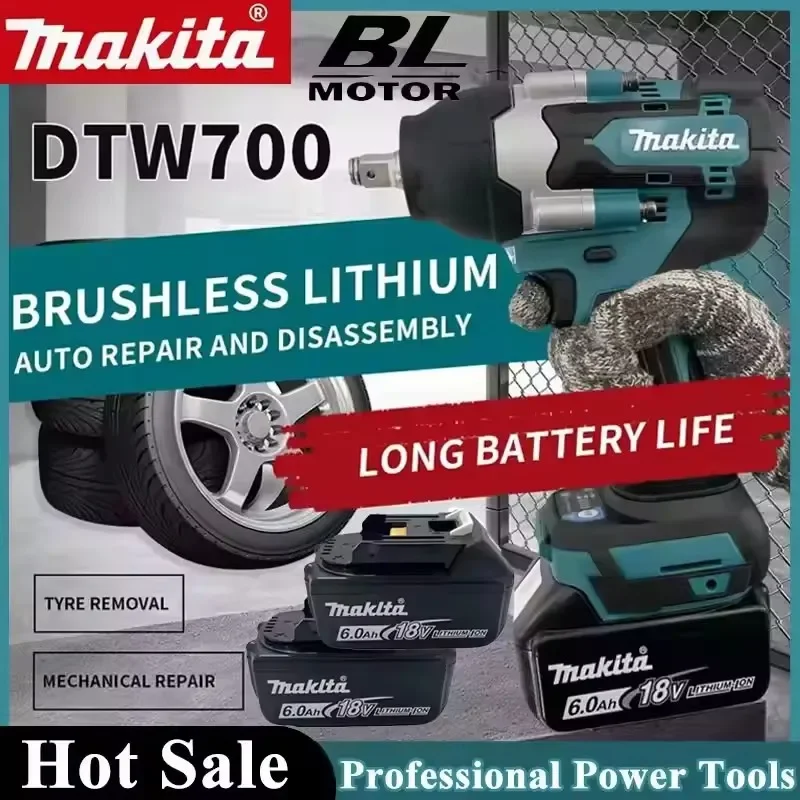 Электрический гайковерт Makita DTW700, многофункциональный, перезаряжаемый, 18В, с литиевой батареей, для авторемонта, с высоким крутящим моментом
Электрический гайковерт Makita DTW700, многофункциональный, перезаряжаемый, 18В, с литиевой батареей, для авторемонта, с высоким крутящим моментом