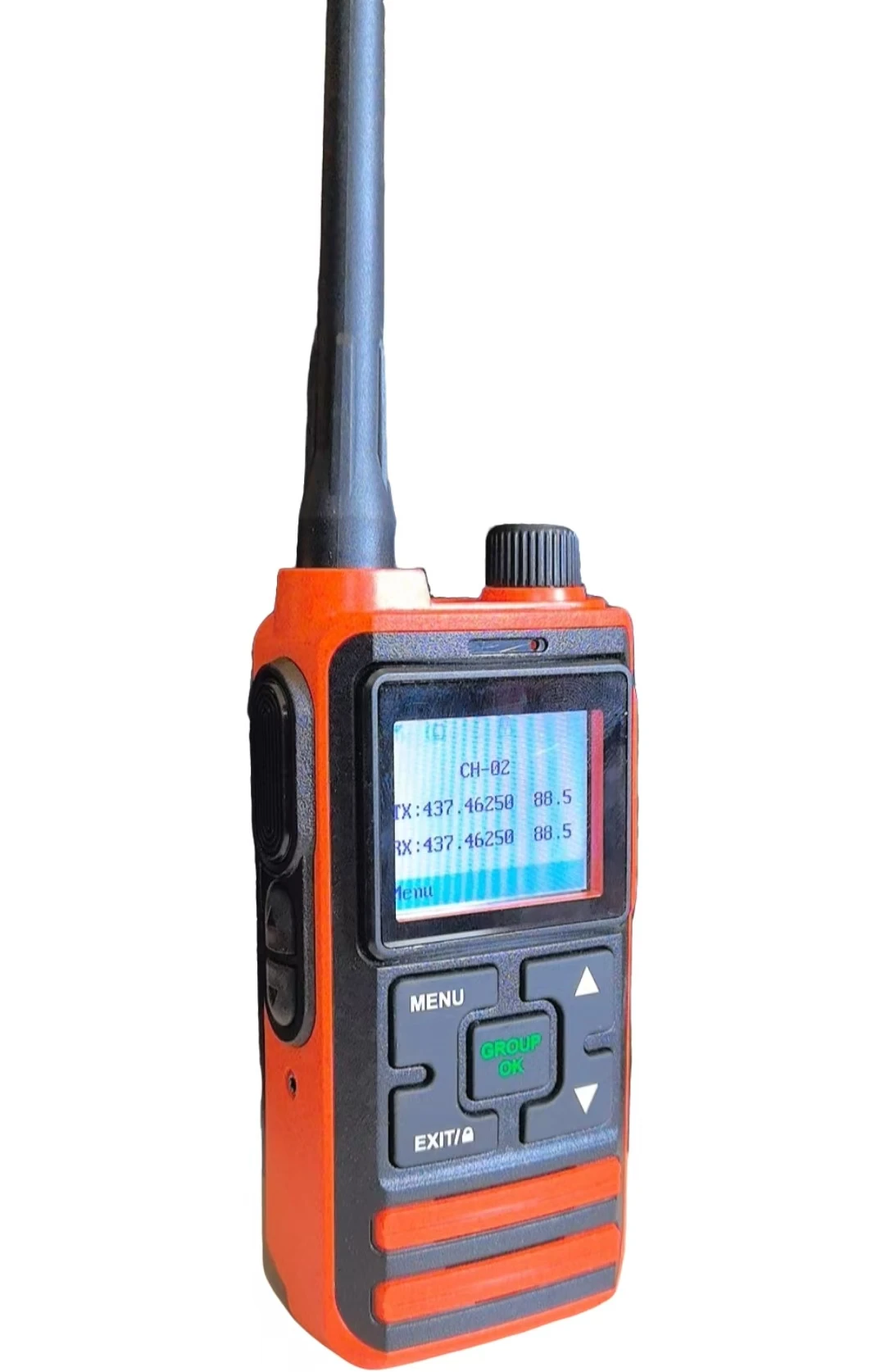 Can be used 1to1 or Group Walkie Talkie 400-470MHz 5W
Can be used 1to1 or Group Walkie Talkie 400-470MHz 5W