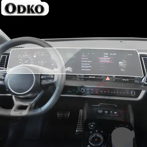 For KIA Sportage NQ5 2022-2023 Car GPS Navigation Protective LCD Screen TPU Film Protector Film Anti-scratch Fitting Accessories