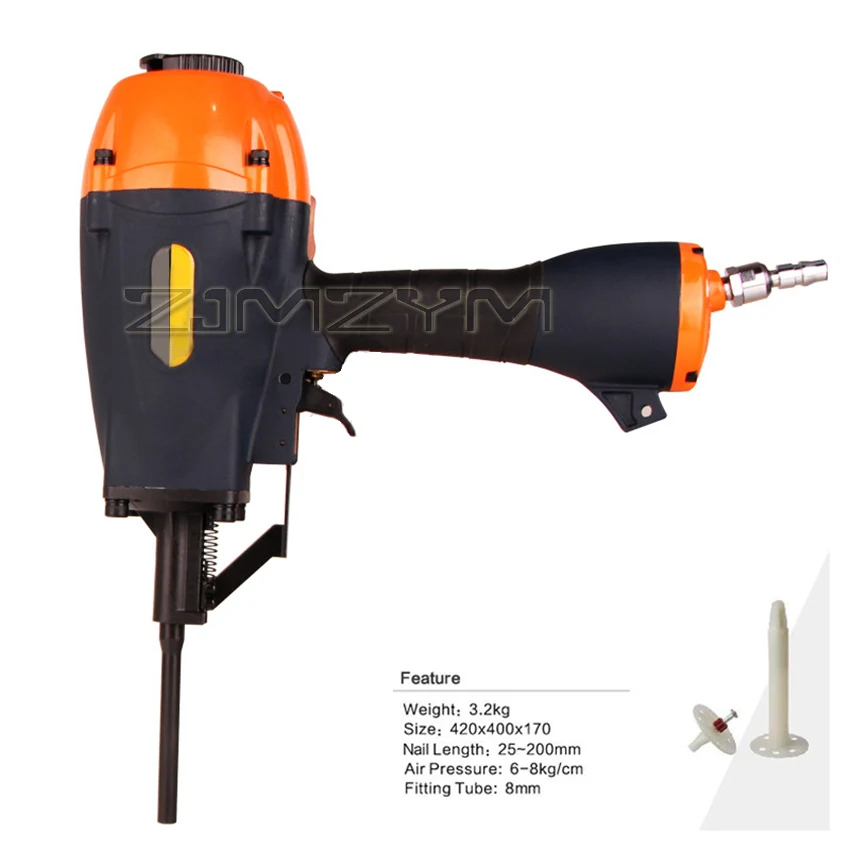 BW120B/150/200 Pneumatic Insulation Nail Gun Concrete Work Nail Gun Insulation Staple Gun For Concrete Pailing Construction Tool
BW120B/150/200 Pneumatic Insulation Nail Gun Concrete Work Nail Gun Insulation Staple Gun For Concrete Pailing Construction Tool