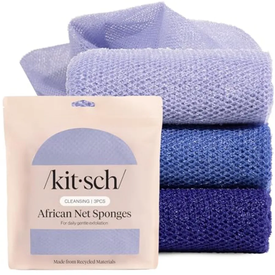 African Net Sponge Exfoliating Body Scrubber for Cleansing and Gentle Daily Exfoliation Stretchable Bath Sponge for Hard-to-Rea
African Net Sponge Exfoliating Body Scrubber for Cleansing and Gentle Daily Exfoliation Stretchable Bath Sponge for Hard-to-Rea
