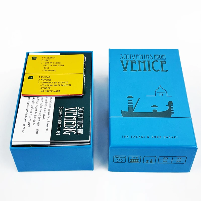 Venice Themed Strategy Board Game for 2-5 Players Souvenirs from Venice 30 Min Playtime Family Friends Tabletop Game
Venice Themed Strategy Board Game for 2-5 Players Souvenirs from Venice 30 Min Playtime Family Friends Tabletop Game