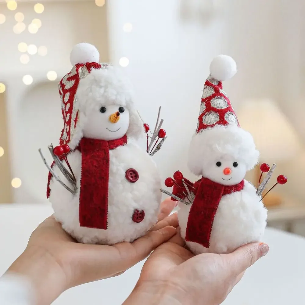 Scarf Hat Cartoon Christmas Snowman Ornaments Knitted Soft Snowman Statue Simulation White Plush Snowman Doll Wedding Party
Scarf Hat Cartoon Christmas Snowman Ornaments Knitted Soft Snowman Statue Simulation White Plush Snowman Doll Wedding Party