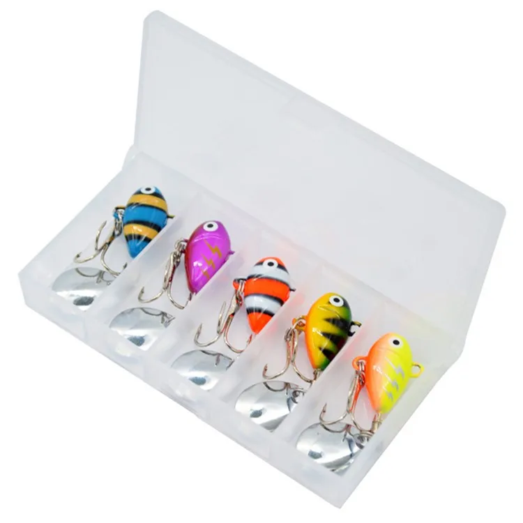 5Pcs / Set 10g Metal Mini VIB Fishing Lure with Spoon Fishing Crankbait Vibration Spinner Bait
5Pcs / Set 10g Metal Mini VIB Fishing Lure with Spoon Fishing Crankbait Vibration Spinner Bait