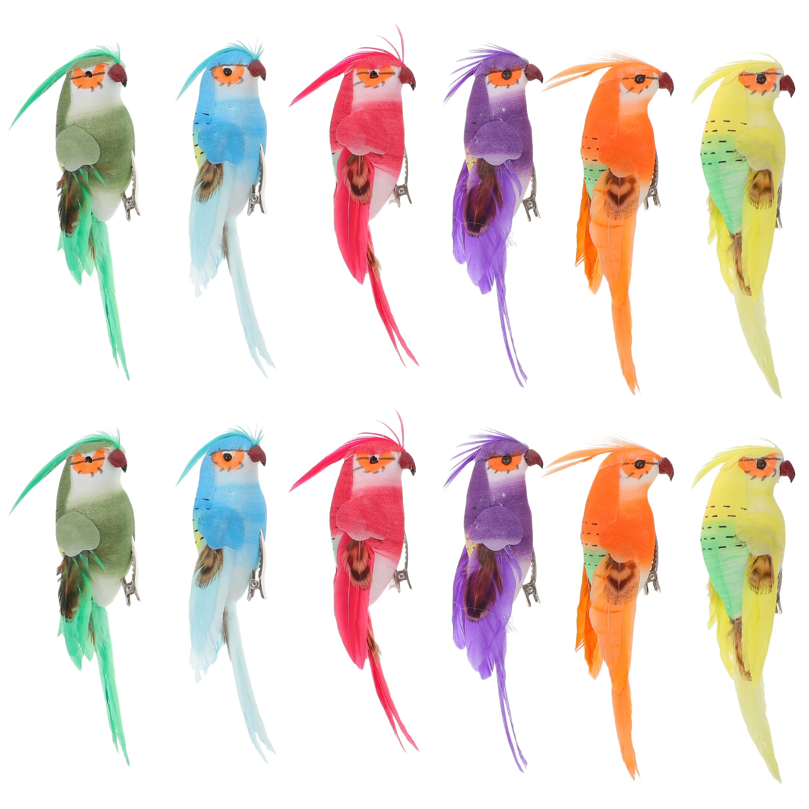 12pcs Simulation Parrot Decorations 13cm Artificial Birds Foam Plume Models Garden Yard nament Accessories Lifelike Decor
12pcs Simulation Parrot Decorations 13cm Artificial Birds Foam Plume Models Garden Yard nament Accessories Lifelike Decor