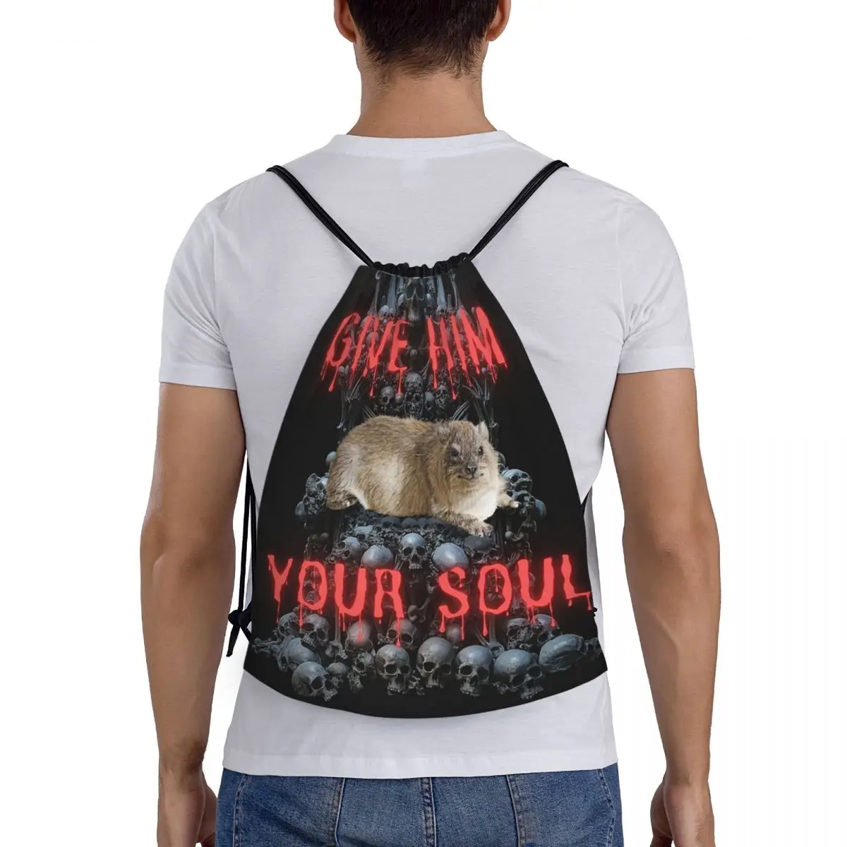 Give Him Your Soul Rock Hyrax Backpacks Casual Portable Drawstring Bundle Pocket Storage Bag Book Bags For Man Woman Students
Give Him Your Soul Rock Hyrax Backpacks Casual Portable Drawstring Bundle Pocket Storage Bag Book Bags For Man Woman Students