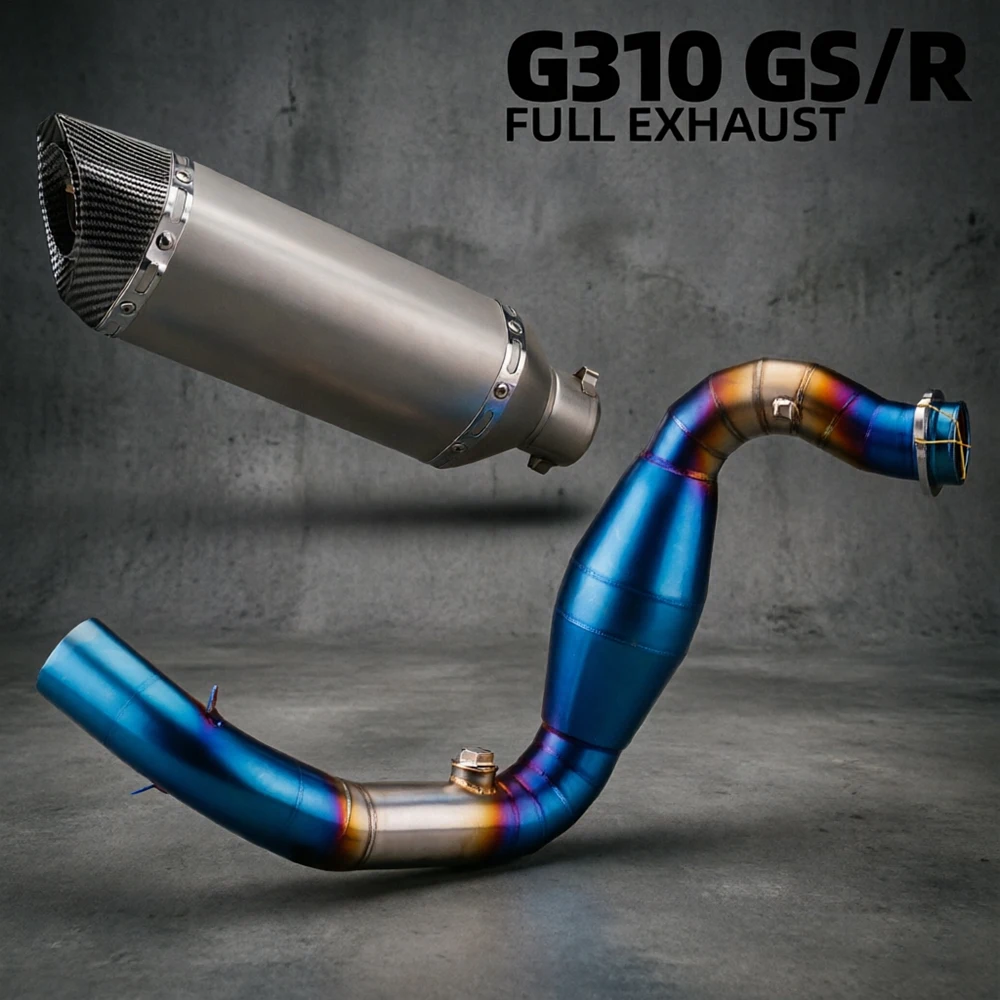 High Performance Roadster Motorcycle Exhausts Pipe Kit suitable for BMW G310R G310GS G310 R/GS 2017-2024 moto Exhaust system
High Performance Roadster Motorcycle Exhausts Pipe Kit suitable for BMW G310R G310GS G310 R/GS 2017-2024 moto Exhaust system