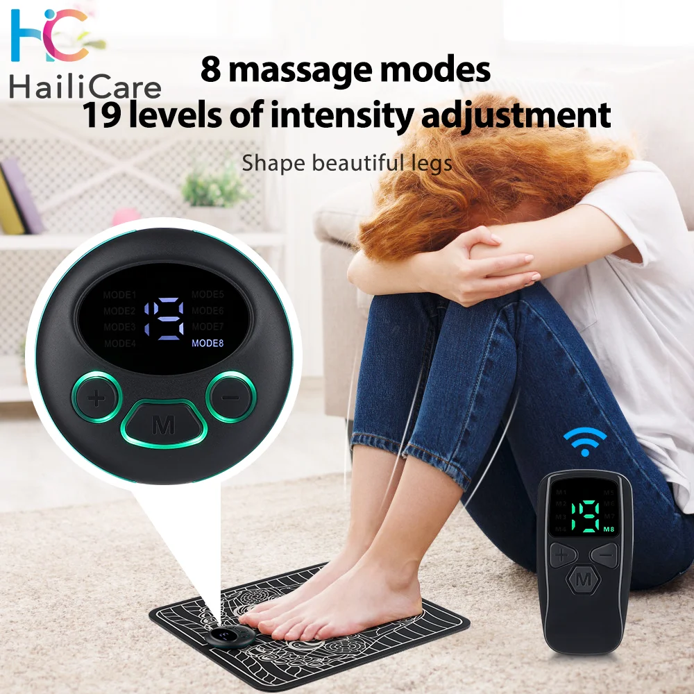 Foot Massager Pad With Controller 19 Levels EMS Foot Massage Mat Feet Pulse Therapy Muscle Stimulator Relieve Pain Health Care
Foot Massager Pad With Controller 19 Levels EMS Foot Massage Mat Feet Pulse Therapy Muscle Stimulator Relieve Pain Health Care