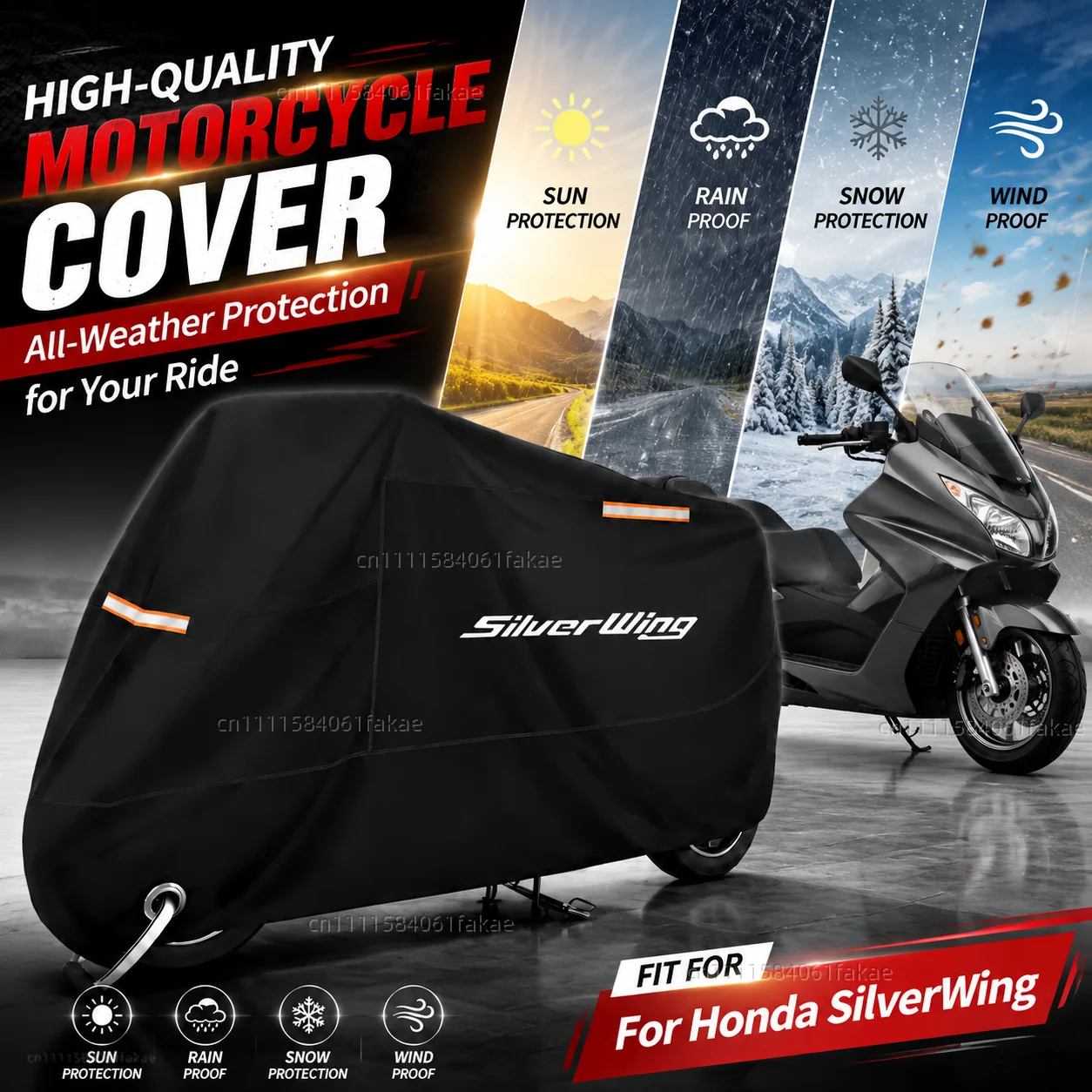 Motorcycle Cover Waterproof Outdoor All Season Dustproof UV Protective Moto Scooter Rain Cover For Honda FCS600 Silver Wing
Motorcycle Cover Waterproof Outdoor All Season Dustproof UV Protective Moto Scooter Rain Cover For Honda FCS600 Silver Wing