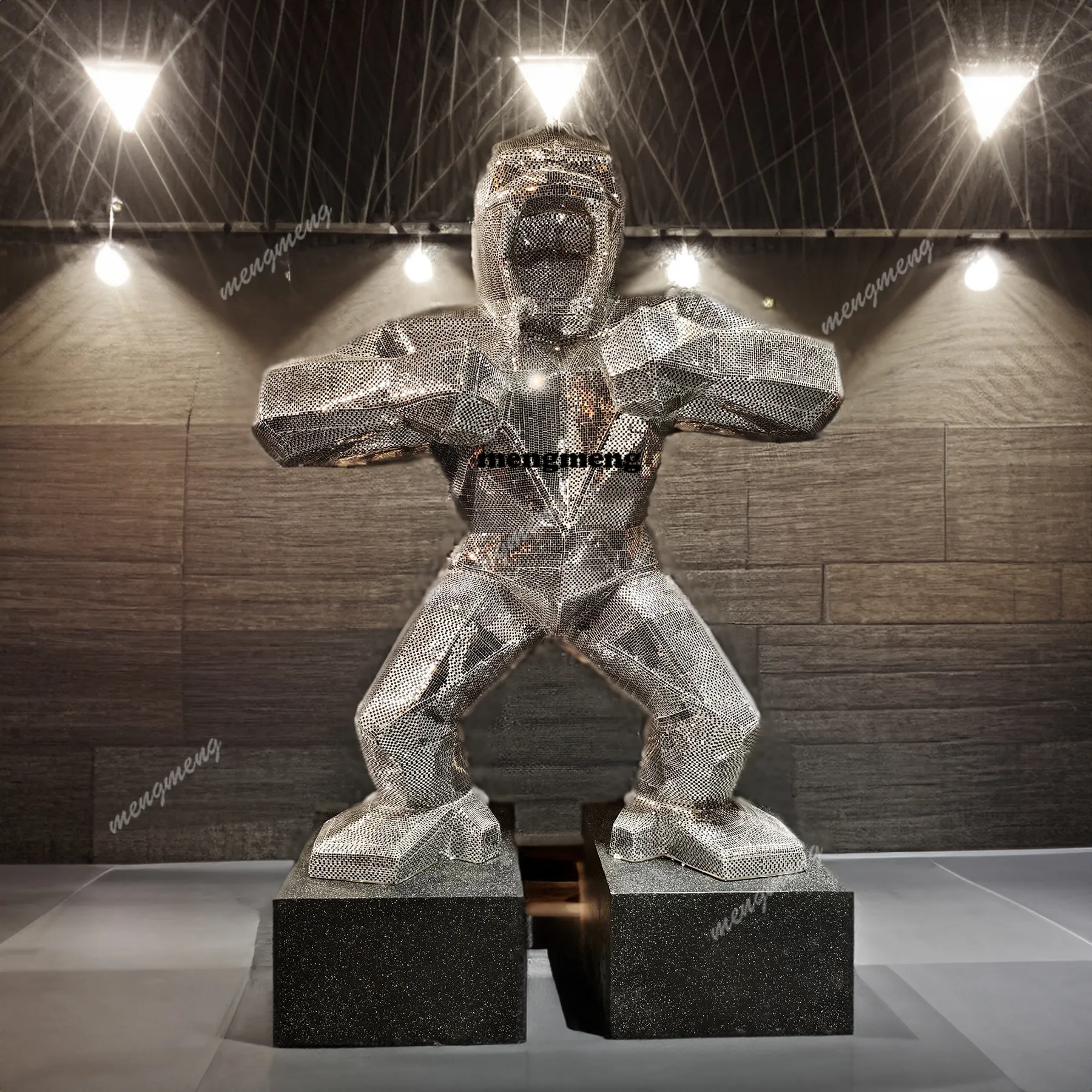 Super large floor-to-ceiling large ornament geometric sculpture fitness hall villa e-sports mall exhibition hall hotel
Super large floor-to-ceiling large ornament geometric sculpture fitness hall villa e-sports mall exhibition hall hotel