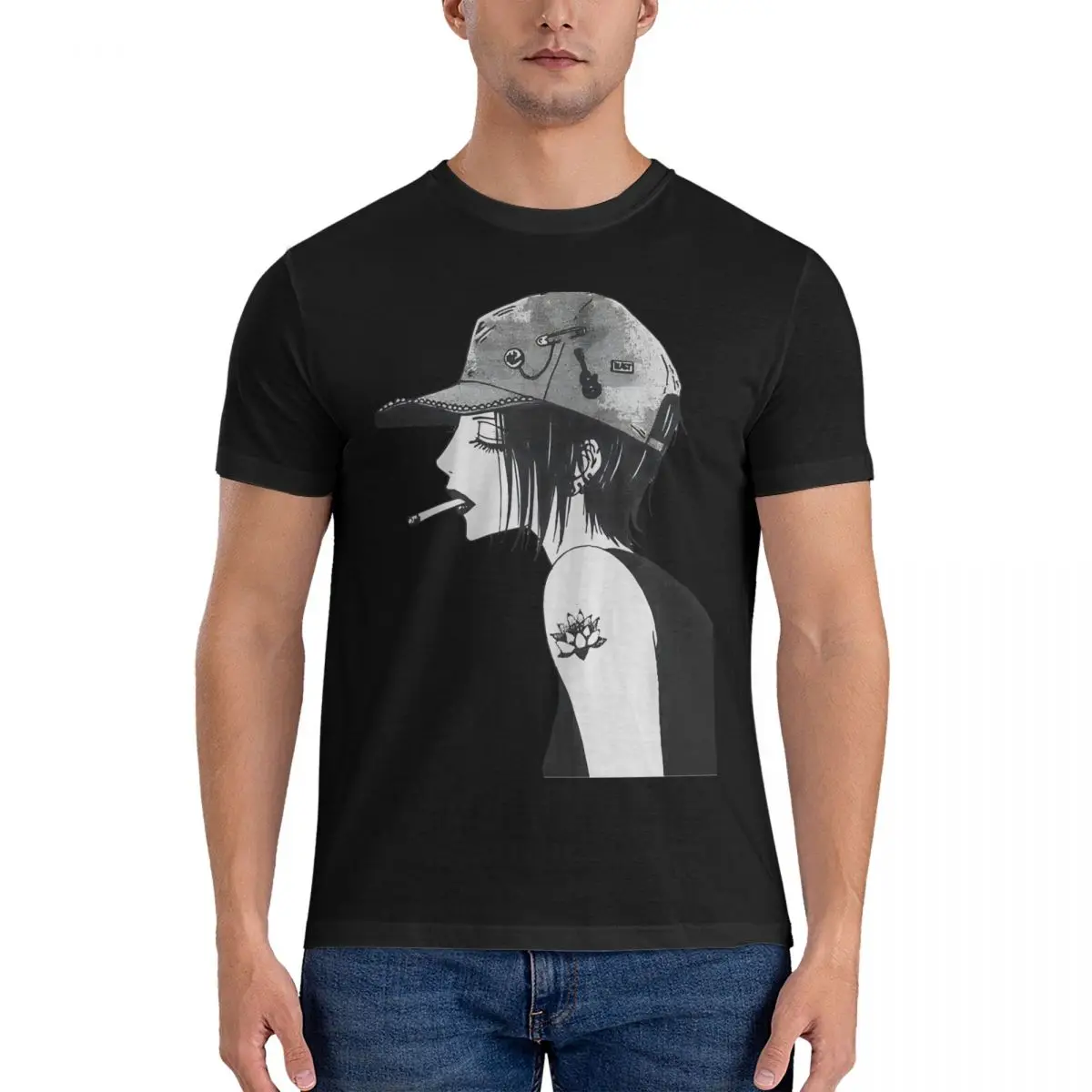 Vintage Japanese Anime Character T-Shirt for Men Round Neck Pure Cotton T Shirts Nana Osaki Short Sleeve Tees Party Clothing
Vintage Japanese Anime Character T-Shirt for Men Round Neck Pure Cotton T Shirts Nana Osaki Short Sleeve Tees Party Clothing