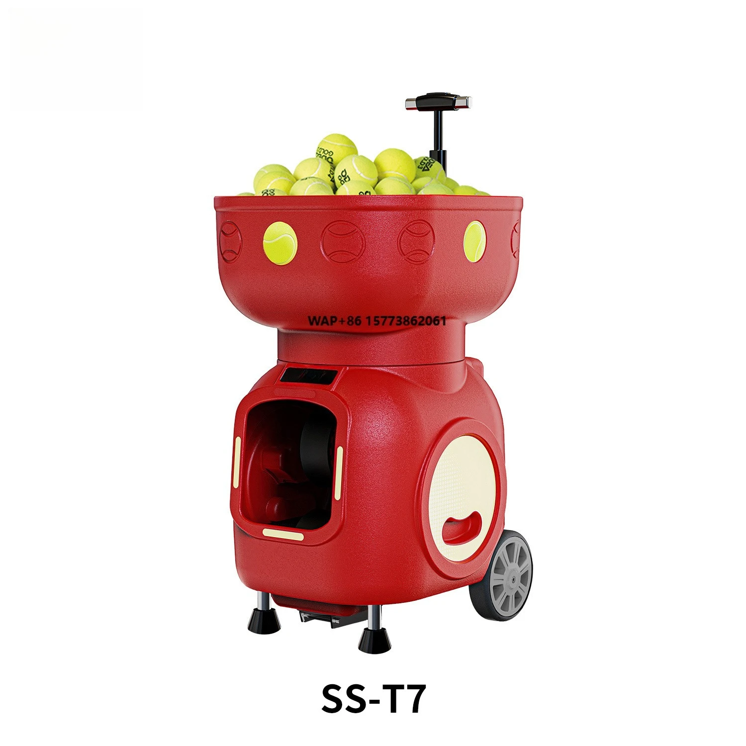 T7 Portable Tennis Ball Launcher ABS Machine Ball Thrower with App/Remote Control for Padel Training