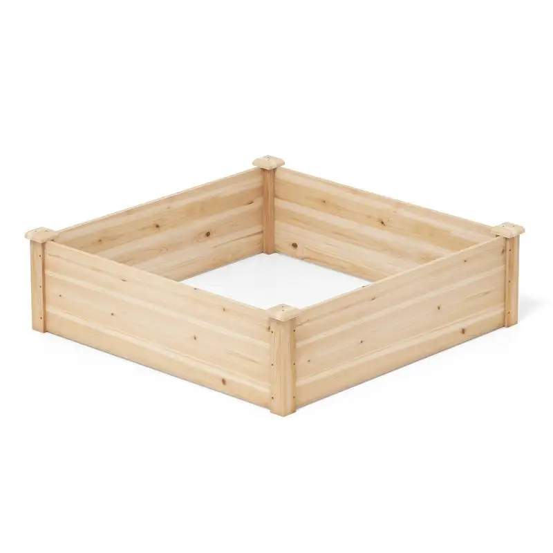 40" x 40" Outdoor Wood Raised Garden Bed-Natural
40" x 40" Outdoor Wood Raised Garden Bed-Natural