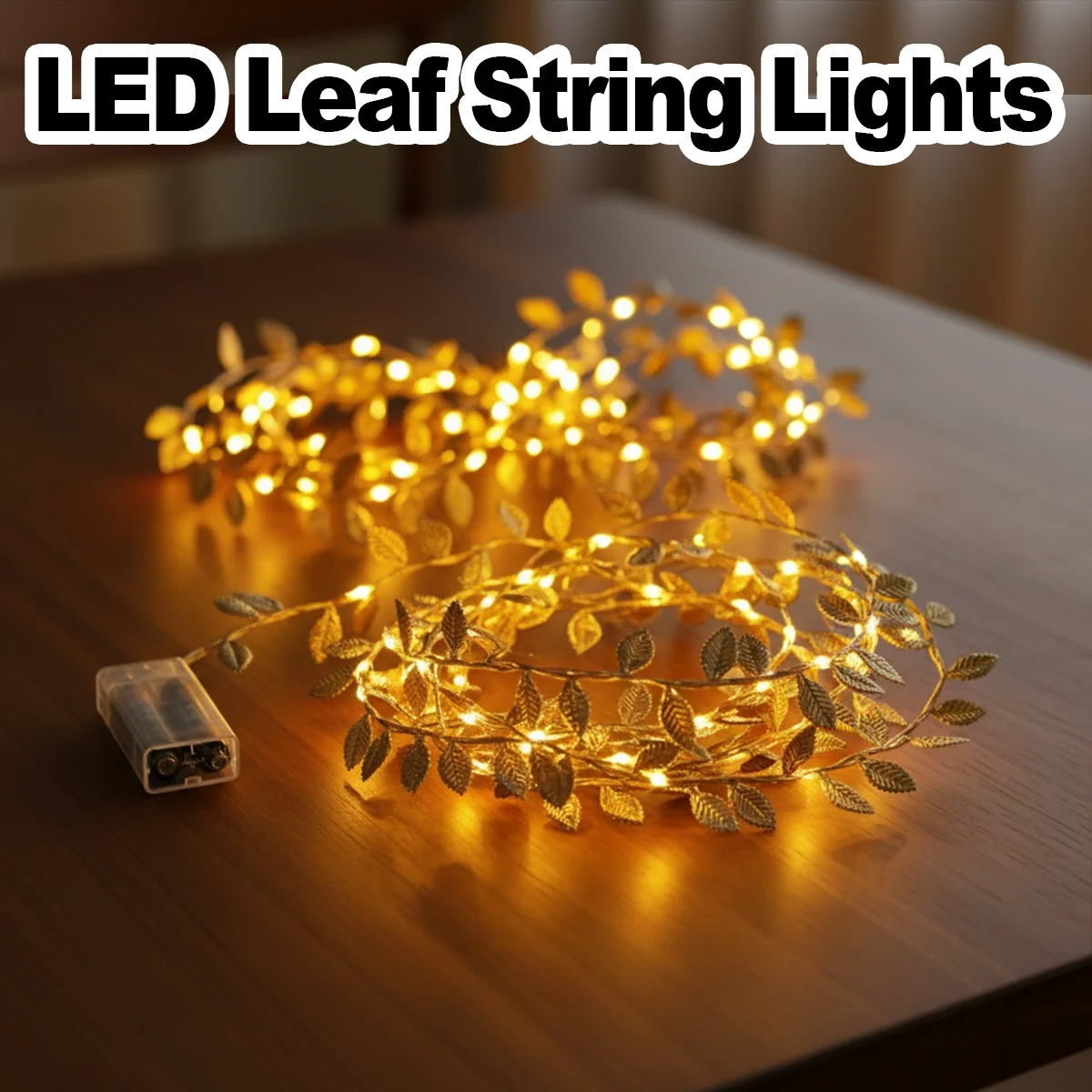 Flexible Copper Wire Leaf Lights Leaves Warm White Led Golden Battery Operated Fairy Silver Romantic Cool Decorative Cozy String
Flexible Copper Wire Leaf Lights Leaves Warm White Led Golden Battery Operated Fairy Silver Romantic Cool Decorative Cozy String